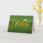 FROG KARTE (Gelbe Blume)