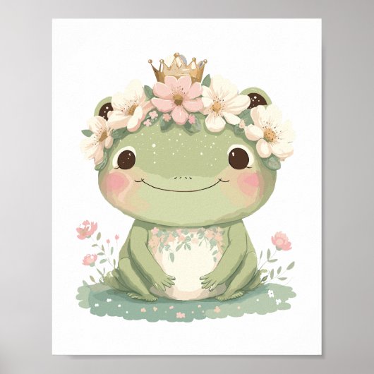 Frog Kinderzimmer Decke Niedlich Baby Boho Poster (Vorne)
