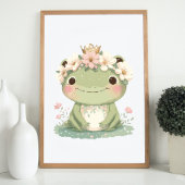 Frog Kinderzimmer Decke Niedlich Baby Boho Poster
