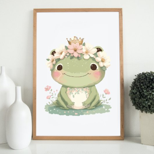 Frog Kinderzimmer Decke Niedlich Baby Boho Poster