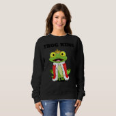 Frog King Boys Frog Mens Frog Sweatshirt (Vorne ganz)