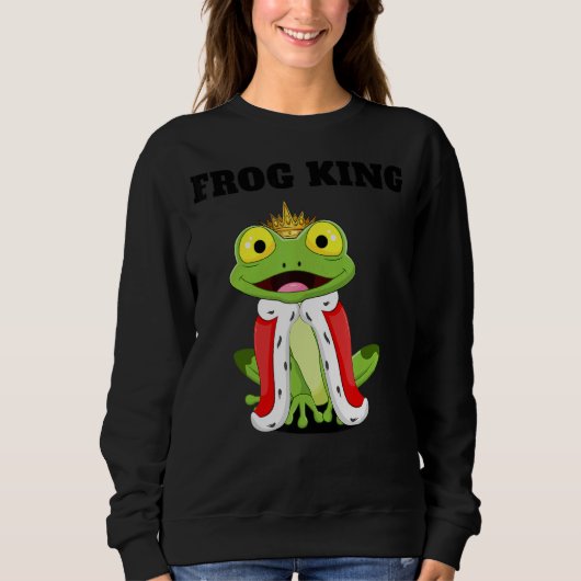 Frog King Boys Frog Mens Frog Sweatshirt (Vorderseite)