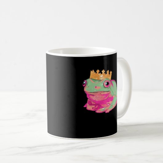 Frog King Funky Meme Classic Style Kaffeetasse (VorderseiteRechts)