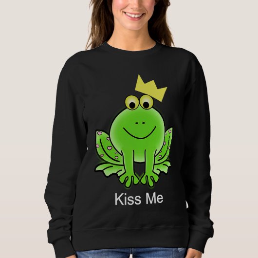 Frog Kiss Me Sweatshirt (Vorderseite)