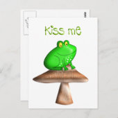 Frog Kiss Postkarte (Vorne/Hinten)