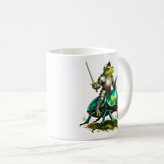 Frog Knight and Battle Beetle Kaffeetasse (VorderseiteRechts)