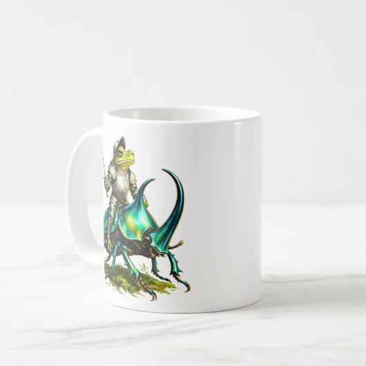 Frog Knight and Battle Beetle Kaffeetasse (Vorderseite Links)