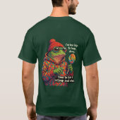 Frog licking a lollypop T-Shirt (Rückseite)