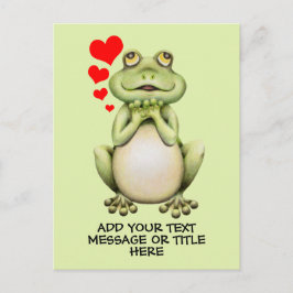 Frog-Liebe Zeichne Text hinzufügen Postkarte