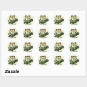 frog_life_zazzle1 runder aufkleber (Blatt)