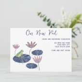 Frog Lily Pad Änderung der Ankündigung (Stehend Vorderseite)