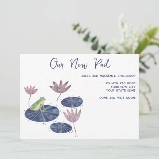 Frog Lily Pad Änderung der Ankündigung (Stehend Vorderseite)