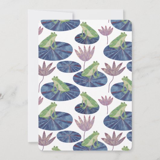 Frog Lily Pad Änderung der Ankündigung (Rückseite)