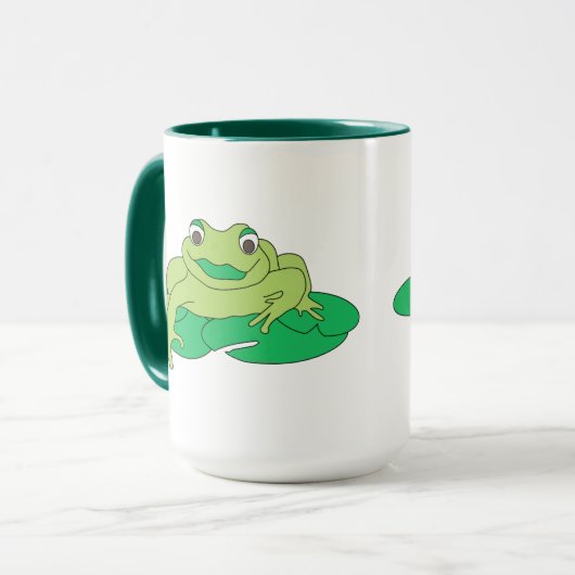 Frog Lily Pad Tasse (Vorderseite Links)
