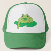 Frog Lily Pad Truckerkappe (Vorderseite)