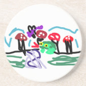 Frog love  getränkeuntersetzer (Vorne)