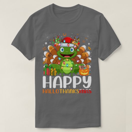 Frog Lover Halloween Weihnachtsfest Hallothanksma T-Shirt (Design vorne)