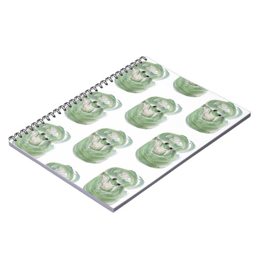 Frog Magic Spaß Watercolor Froggy Notizblock (Linke Seite)