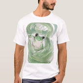 Frog Magic Spaß Watercolor Froggy T-Shirt (Vorderseite)