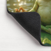 Frog Meditating On a Lily Pad Mousepad (Ecke)