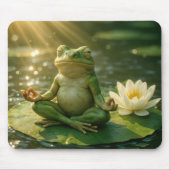 Frog Meditating On a Lily Pad Mousepad (Vorne)