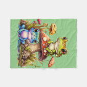 Frog Merchandise Geschenke Fleecedecke (Vorderseite (Horizontal))