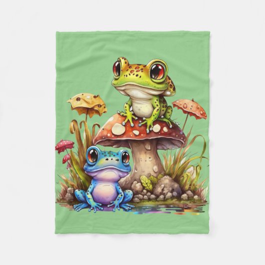 Frog Merchandise Geschenke Fleecedecke (Vorderseite)