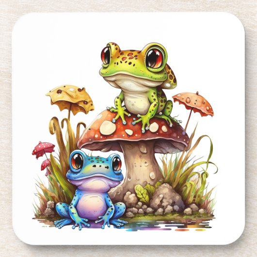 Frog Merchandise Geschenke Getränkeuntersetzer (Vorderseite)