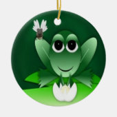 Frog Merchandise Geschenke Keramik Ornament (Vorne)
