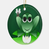 Frog Merchandise Geschenke Keramik Ornament (Links)