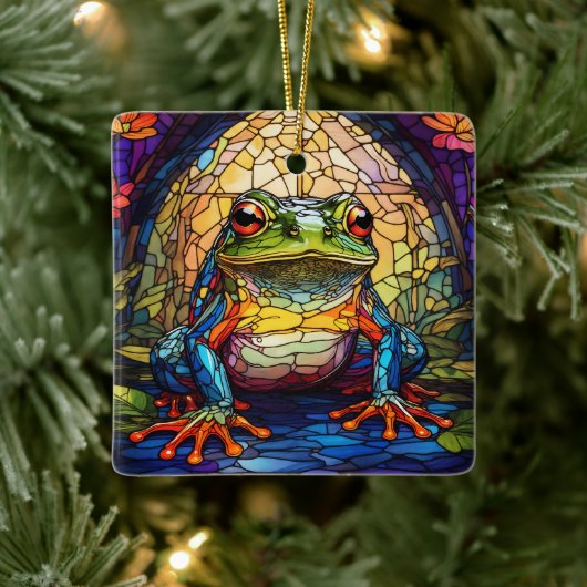 Frog Merchandise Geschenke Keramikornament (Baum)