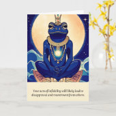 frog message happy birthday karte (Gelbe Blume)