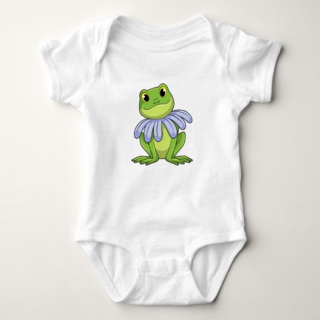 Frog mit Daisy Baby Strampler (Vorderseite)