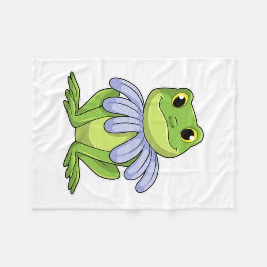 Frog mit Daisy Fleecedecke (Vorderseite (Horizontal))