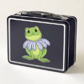 Frog mit Daisy Metall Brotdose (Rückseite)