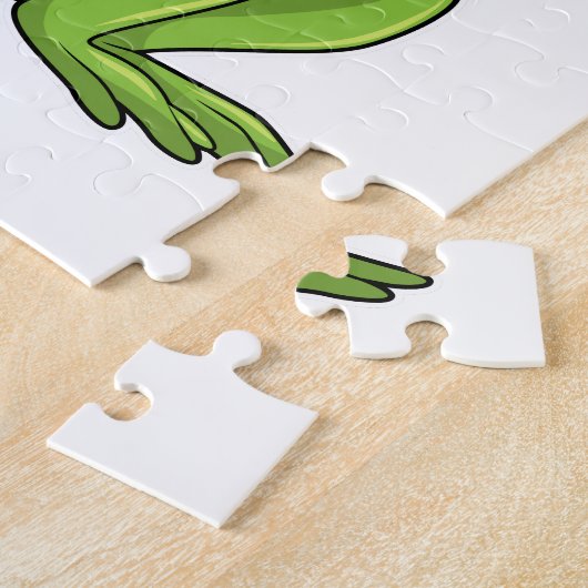 Frog mit Daisy Puzzle (Seite)