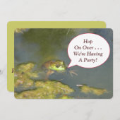 FROG MIT KOPF AUS DEM WASSER EINLADUNG (Vorne/Hinten)