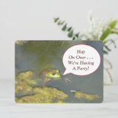 FROG MIT KOPF AUS DEM WASSER EINLADUNG (Stehend Vorderseite)