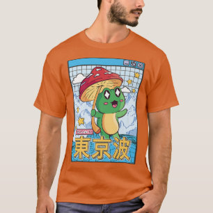 Frog Mushroom Kawaii Vaporwave Japan Cottagecore A T-Shirt