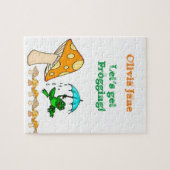 Frog Mushroom Ribbit Decorative Jigsaw Puzzle (Horizontal)