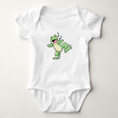 Frog Music Dance Baby Strampler (Vorderseite)