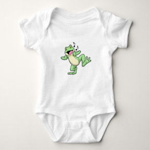 Frog Music Dance Baby Strampler