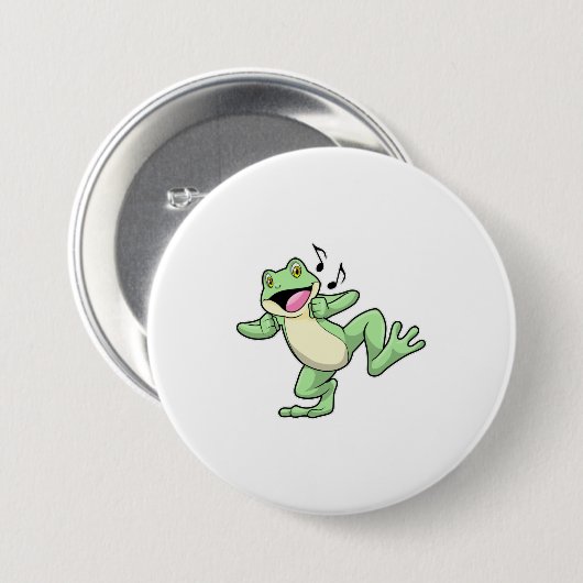 Frog Music Dance Button (Vorne & Hinten)