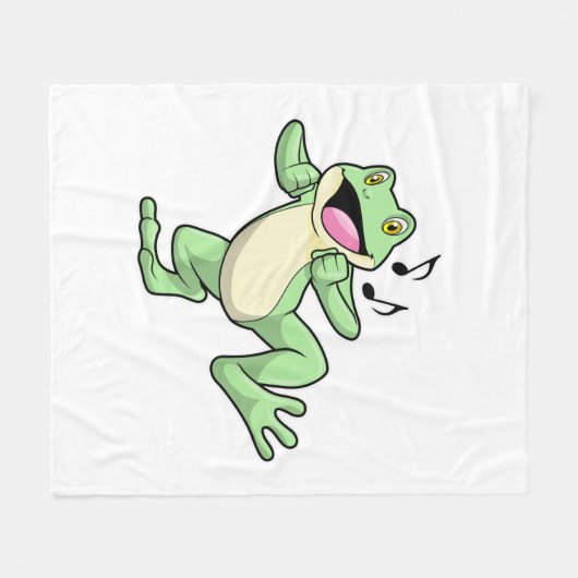Frog Music Dance Fleecedecke (Vorderseite (Horizontal))