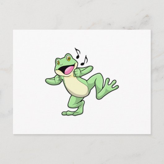 Frog Music Dance Postkarte (Vorderseite)