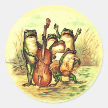 Frog Musicians Band Orchestra with Singers