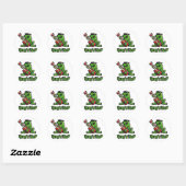 frog n roll A Runder Aufkleber (Blatt)