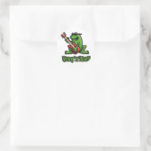 frog n roll A Runder Aufkleber (Tasche)