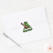 frog n roll A Runder Aufkleber (Umschlag)