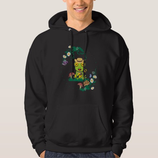 Frog Naturecore Forestcore Hoodie (Vorderseite)